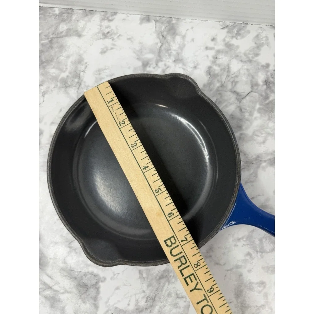Le Creuset #20 Cast Iron Blue Enameled 7 1/2